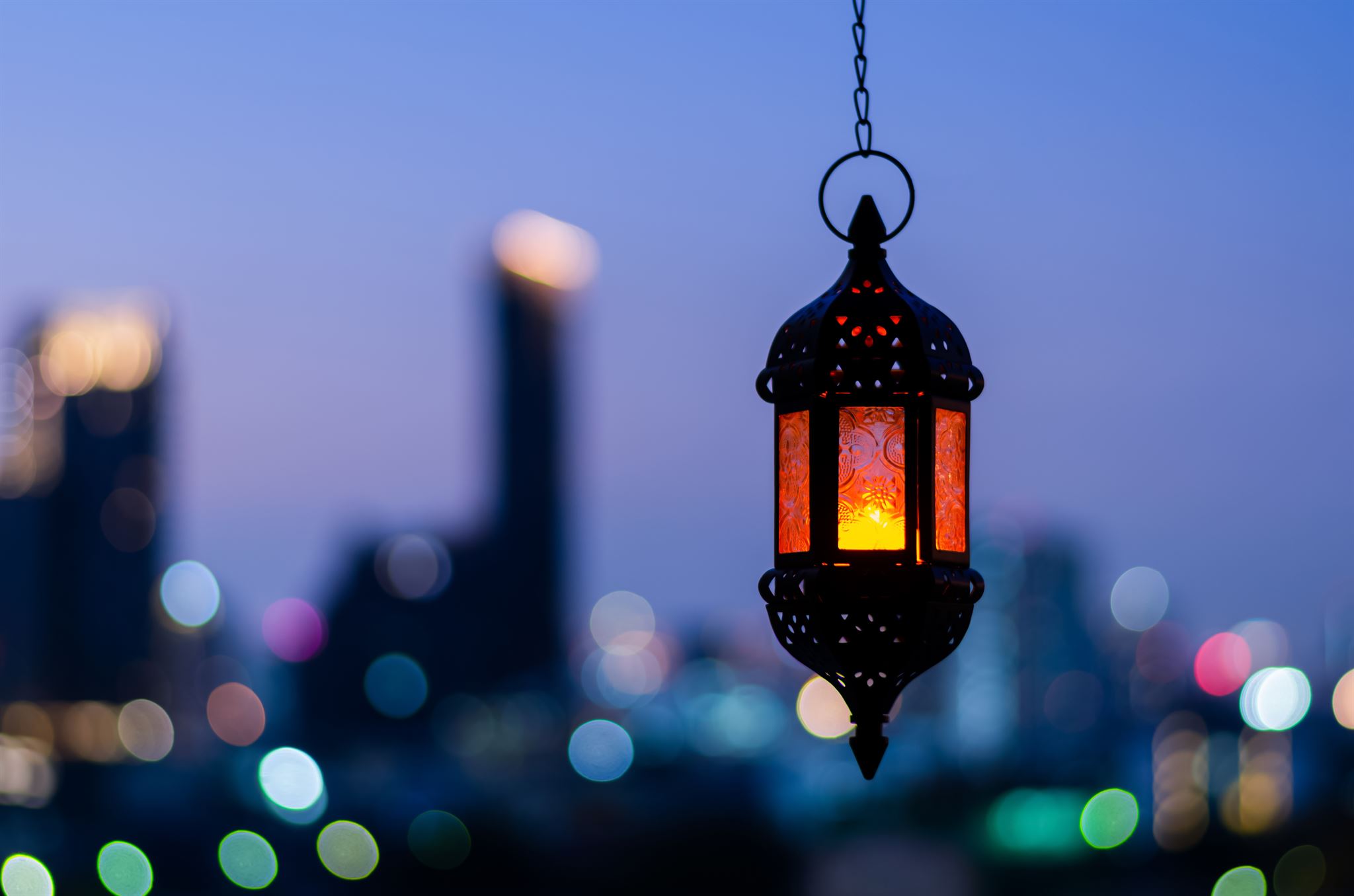Lantern-hanging-in-night-sky